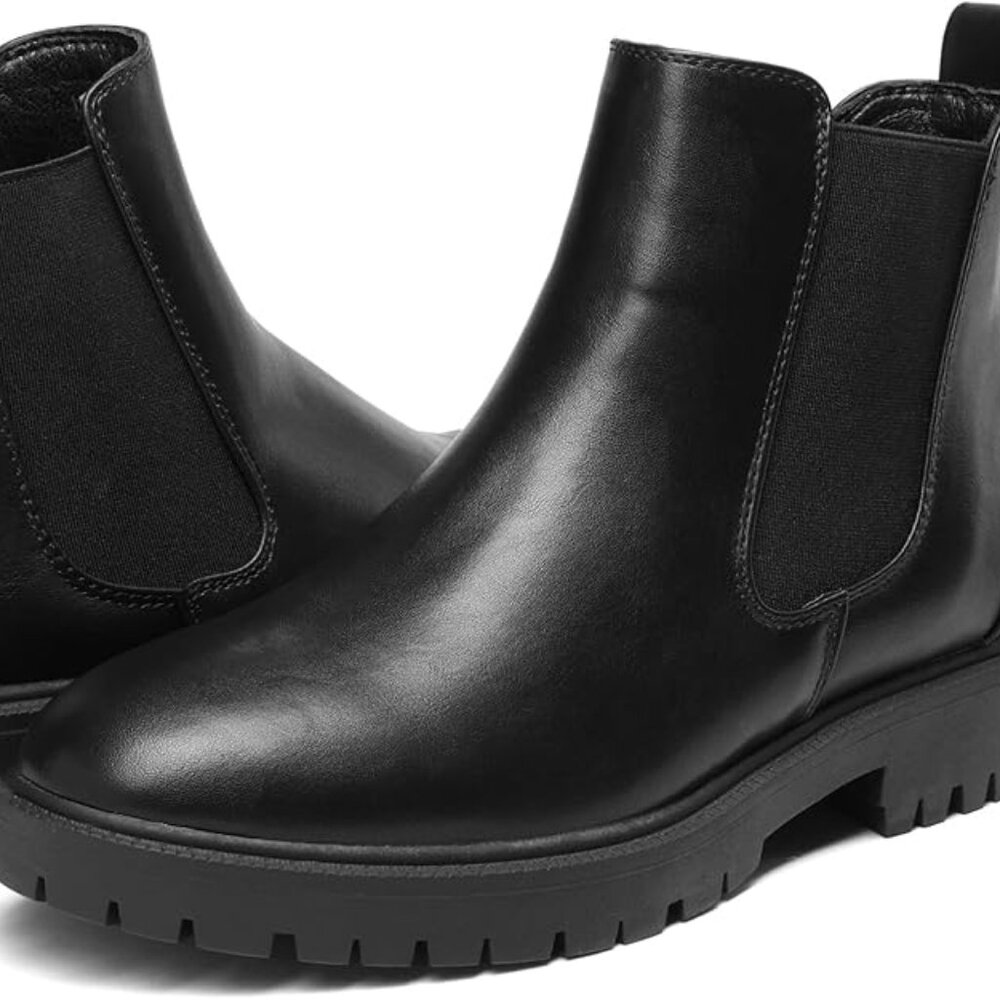 DREAM PAIRS Women's Chelsea Black Ankle Boots NEW Size 10